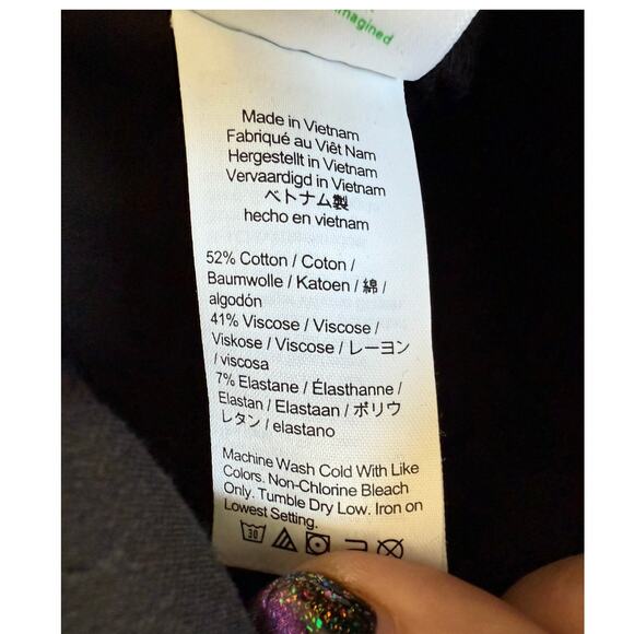 J. Crew Sydney Wide Leg Cropped Pant in Four Season Stretch in Black. Size 16 - Picture 6 of 8